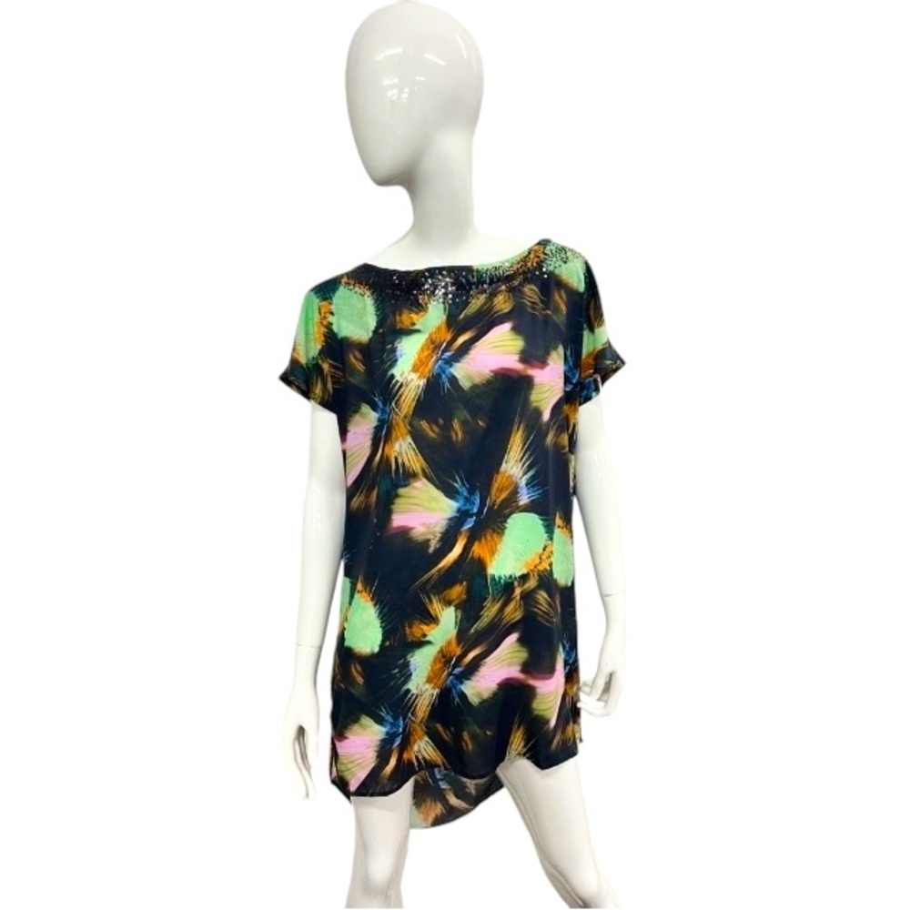 La Perla Women’s sizes 8 & 10 Sequin Embellished Printed Beach Dress NEW